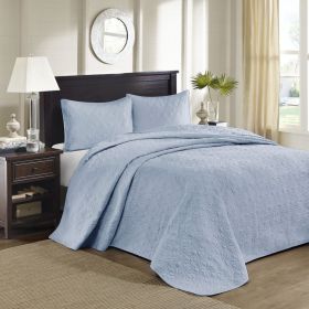 Reversible Bedspread Set Blue Queen Reversible Bedspread Set Blue Queen